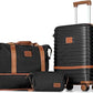 Joyway Carry On Luggage 20 Inch Expandable Suitcase with Spinner Wheel, 3 Piece Hard Shell Luggage Set with TSA Lock(Black)