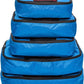 TravelWise Luggage Packing Organization Cubes 5 Pack, Blue, 2 Small, 2 Medium, 1 Large