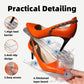 Shoe Slots Organizer, 20PCS Adjustable Double Layer Stack Shoe Rack, 50% Space-Saving Storage Rack Holder, Transparent