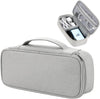 Teskyer Electronics Organizer Travel Case, Waterproof Portable Tech Accessories Pouch with Organized Compartments for Cables, Phone, Chargers, Earphone, Grey