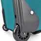 U.S. Traveler Lightweight Rolling 20" Carry On Luggage Softside Suitcase, Teal, 2 Wheel Single