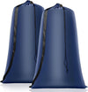 Heavy Duty Laundry Bag 2 Pack XL Nylon Laundry Bags with Straps, Washable Large Dirty Clothes Organizer with Drawstring Closure, Travel Washing Bag Fit a Laundry Hamper or Basket