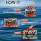 Waterproof Duffel Bag - Motorcycle Dry Bag Tail Bag with Large Storage Space, Waterproof Luggage Duffle Bags with Outer Mesh Zipper Pocket for Camping, Kayaking, Fishing & Traveling - Roamly