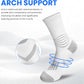 IRAMY Crew Compression Socks Athletic Running Socks for Men Women Plantar Fasciitis Relief 3/6 Pairs