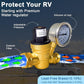 RV Water Pressure Regulator Kit, with Inline Water Filter, Lead-Free Brass Accessories, Leak Repair Kit, and All-in-One Suitcase, Complete Drinking Water Kit for RVs and Campers.