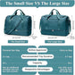 Travel Duffel Bag for Women, Carry-on Overnight Weekender Bags with Wet Pocket & Toiletry Bag, For Spirit Airlines 18x14x8 Personal Item Bag,Small,Peacock Blue
