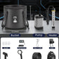 2026 Upgraded Portable Shower with Heater for Camping, 6000mAh Rechargeable Camping Shower Pump with LED Display, 3 Spray Modes 5 Gal Foldable Bucket, Outdoor Shower for Travel RV Pet Bath Car Washing