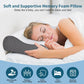 Cervical Neck Pillow for Pain Relief, Contour Memory Foam Pillows Ergonomic Pillow for Sleeping Bed Pillow Neck Support with Cooling Pillowcase Orthopedic Pillow for Side Back Sleepers