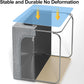 GoMaihe Clothes Storage Bins Metal Frame: 55L Extra Large Stackable Closet Storage Bin with Lid & Clear Window, Heavy Duty Blanket Box for Winter Coats Comforters (Fits Deep Closet 4-Pack)