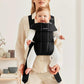 BabyBjörn Baby Carrier Mini, Black, Woven | Newborn Carrier (7-25 lbs), Ergonomic, Easy-to-Use