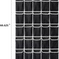 35 Pockets Over the Door Shoe Organizer, Hanging Shoe Organizer for Door with 35 Mesh Pockets Large Capacity Shoe Hanging Storage Bag with 4 Metal Hooks (Black-1Pack)