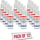 Hand Sanitizer Spray - Pack of 12 Unscented Spray Hand Sanitizer for Hands (1.85 fl. oz & 55ml)