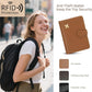 ZOPPEN Rfid Passport Holder for Travel, Passport Cover Wallet Case Travel Essentials Document Organizer, Card Holder Travel Wallet Womens Men, Brown