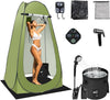 Pop Up Shower Tent for Camping, Portable Outdoor Privacy Shower Tent with 6000mAh Rechargeable Shower