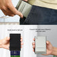 Slim Wallet for Men and Women,Pop Up Credit Card Wallet Metal Minimalist Cards Holder with Money Pocket,Small Ultralight Aluminum RFID Blocking Wallets 6-12 Card Capacity,Grey