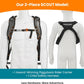 Piggyback Scout Standing Toddler Carrier Backpack - 2-Piece Bundle for Hiking & Travel with Secure Child Safety Harness Included - for Ages 2-4 (Under 50 lbs) - No Accessories Included
