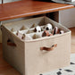 StorageWorks Shoe Organizer for Closet, Fits up to 16 Pairs, Shoe Cubby Storage Containers with Adjustable Dividers and Clear Cover, Mixing of Brown & Beige