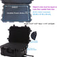 Waterproof Hard Case,27 x 20 x 13 Inch, Equipment Rolling Hard Case with Foam/Wheels/Retractable Handle for camera, Drone,tool, electronics,Shockproof, TSA Friendly, Inner 21.6"X 14.6"X10.2"