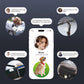 Air Tracker Tag 4 Pack Bluetooth Luggage Tracker tag Locator Works with Apple Find My,Smart Tracker for Suitcase, Bag, Backpack, Wallet,Replaceable Battery Smart tag Item Finder