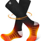 SNOW DEER Upgraded Rechargeable Electric Heated Socks,7.4V 2200mAh Battery Powered Cold Weather Heat Socks for Men Women,Outdoor Riding Camping Hiking Motorcycle Skiing Warm Winter Socks