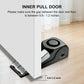4 Pack Door Stop Alarm, Door Stopper with 120DB Security Alarm, Floor Wedge Door Stop Siren, Door Security Devices for Traveling, Apartment, Hotel and Home, Black