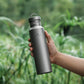 Outdoor 750ml Titanium Sports Bottle with Lid Flask Wide Mouth Water Bottle Canteen Drinking Bottle for Camping Cycling Hiking Ti3253d
