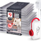 VMstr 9 Pack Vacuum Storage Bags for Travel, Carry-on Size Space Saver Bags for Luggage Clothes and Clothing Compression Packing, High Pressure Electric Pump(D/C Power)