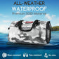 Waterproof Duffel Bag - Motorcycle Dry Bag Tail Bag with Large Storage Space, Waterproof Luggage Duffle Bags with Outer Mesh Zipper Pocket for Camping, Kayaking, Fishing & Traveling - Roamly