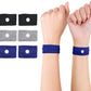 Cozyhealth Motion Sickness Wristband, Anti-Nausea Acupressure Wrist Band for Nausea Relief, Dizziness and Vomiting from Car Boat Flying Travel Sickness (Black/Grey/Dark Blue, 3 Pairs)