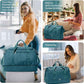 Travel Duffel Bag for Women, Carry-on Overnight Weekender Bags with Wet Pocket, For Spirit Airlines 18x14x8 Personal Item Bag,Small,Peacock Blue