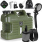 Digury Portable Camping Shower with 5 Gallon Water Jug, 6000mAh Rechargeable Outdoor Camping Shower Kit, IPX7 Waterproof Pump BPA Free Water Containers Camp Essentials