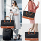 Weekender Bag for Women, Travel Duffel Bag Carry On Overnight Bag with Shoe Compartment Large Nylon Travel Weekend Tote Bag - Roamly