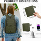 ZOMFELT Hiking Backpack for Women Men, 15L Lightweight Packable Backpacks for Trip, Water Resistant Small Travel Backpack, Foldable daypack for Hiking, Walking, Cycling, Camping, Green - Roamly