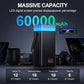 Power Bank 60000mAh 22.5W Fast-Charging Portable Charger with Built-in Cables Portable High Capacity Portable Phone Charger Power Bank for iPhone, Samsung, Galaxy, Travel Camping Outdoor