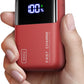 INIU Power Bank, 25000mAh 100W High Capacity USB C Laptop & Phone Portable Charger, Fast Charging Flight Cruise Ship Travel Essential Mini Battery Pack for College Students Travelers Boys Girls, Red