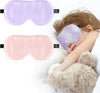 Silk Sleep Eye Mask for Kids, 100% Real Natural Pure Silk Sleeping Masks, Blindfold Sleep Eye Cover with Adjustable Strap, Soft & Lightweight Night Eyeshade for Boys Girls Teens (2 Pack)