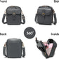 1060 Leather Crossbody Bags for Women Anti-Theft Vegan Purse with Card Slots, Travel Shoulder Bag, Waterproof Crossbody Purse