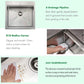 Kitchen Sink, 21 x 20 x 10 Drop in Kitchen Sink 16 Gauge Stainless Steel Kitchen Sinks Single Bowl Workstation Sink with Cutting Board