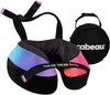 Cabeau Travel Neck Pillow for Airplanes – The Neck’s Evolution, TNE S3 – Supportive Memory Foam Design for Long Haul Flights – Attachable Seat Straps and 360° Support (Amsterdam Rainbow)