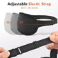 Sleep Mask for Side Sleeper Women Men, Eye Mask for Sleeping Light Blocking, 3D Contoured Cup Sleeping Mask, Soft Breathable Sleep Eye Mask with Adjustable Elastic Strap for Travel (Black)