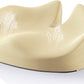 Benazcap Large Seat Cushion for Office Chair Memory Foam Coccyx Pain Relief Cushion Pillow for Back Support Non-Slip Seat Pad for Office Desk, Car Seat, Wheelchair, Sciatica-Beige