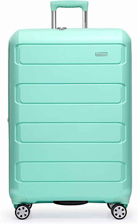Traveler's Choice Pagosa Hardshell Expandable Luggage with Spinner Wheels, Mint, 30-Inch Large