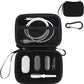YouKnow Hard Case Compatible with PLAUD NotePin AI Voice Recorder - with Custom Foam Insert Holds Recorder, Magnetic Pin, Clip, Dock, Wristband & Cable (Case Only) (Black)
