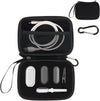 YouKnow Hard Case Compatible with PLAUD NotePin AI Voice Recorder - with Custom Foam Insert Holds Recorder, Magnetic Pin, Clip, Dock, Wristband & Cable (Case Only) (Black)