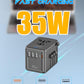 Universal Travel Adapter 35W PD Fast Charging Offers 3 USB-A Ports, 2 USB-C Ports and Multi AC Outlet, International Plug Adapter Worldwide Travel Charger All in One for EU US UK AUS