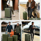 Joyway Luggage Sets 3 Piece with Spinner Wheels, Carry On Luggage 20In with ABS+PC Hardshell, Lightweight Suitcase Set with TSA Lock and Pressure-resistant Frame, 20/24/28 Inch, Green