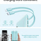 Mini Portable Charger with Built-in Cables 22.5W Fast Charging Power Bank USB-C Small Battery Pack 10000mAh Travel Essential Slim Battery for iPhone 16/15/14, Samsung 25/24, and More