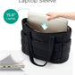BAGSMART Tote Bag for Women, Lightweight Puffy Tote Bag with Compartments Shoulder Bag Handbag for Travel, Work, Gym,