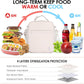 NOL Nylon Waterproof Kids Lunch Bag, Insulated Lunch Bag, Lunch box Cooler, Reusable, Zip Closure with Buckle Handle Holds Lunch Box, Snacks & Water Bottle for School Work, Cream