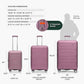 Traveler's Choice Pagosa Hardshell Expandable Luggage with Spinner Wheels, Mauve, 2-Piece Set (22/26)